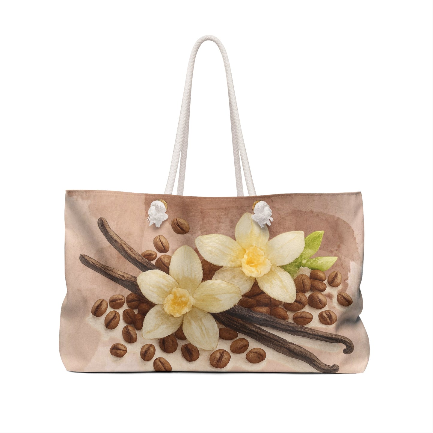 Vanilla Bean Floral Weekender Beach Bag | Travel Tote Scented Sanctuary - Sacred Sensuality - The Quiet Edit Studios