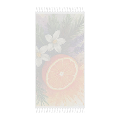 Citrus Blossom Boho Beach Cloth | Watercolor Orange Floral Scented Sanctuary - Clarity - The Quiet Edit Studios