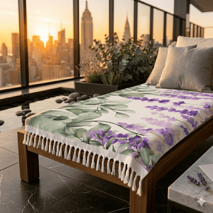 Eucalyptus Lavender Boho Beach Cloth - Scented Sanctuary - Tranquility - The Quiet Edit Studios