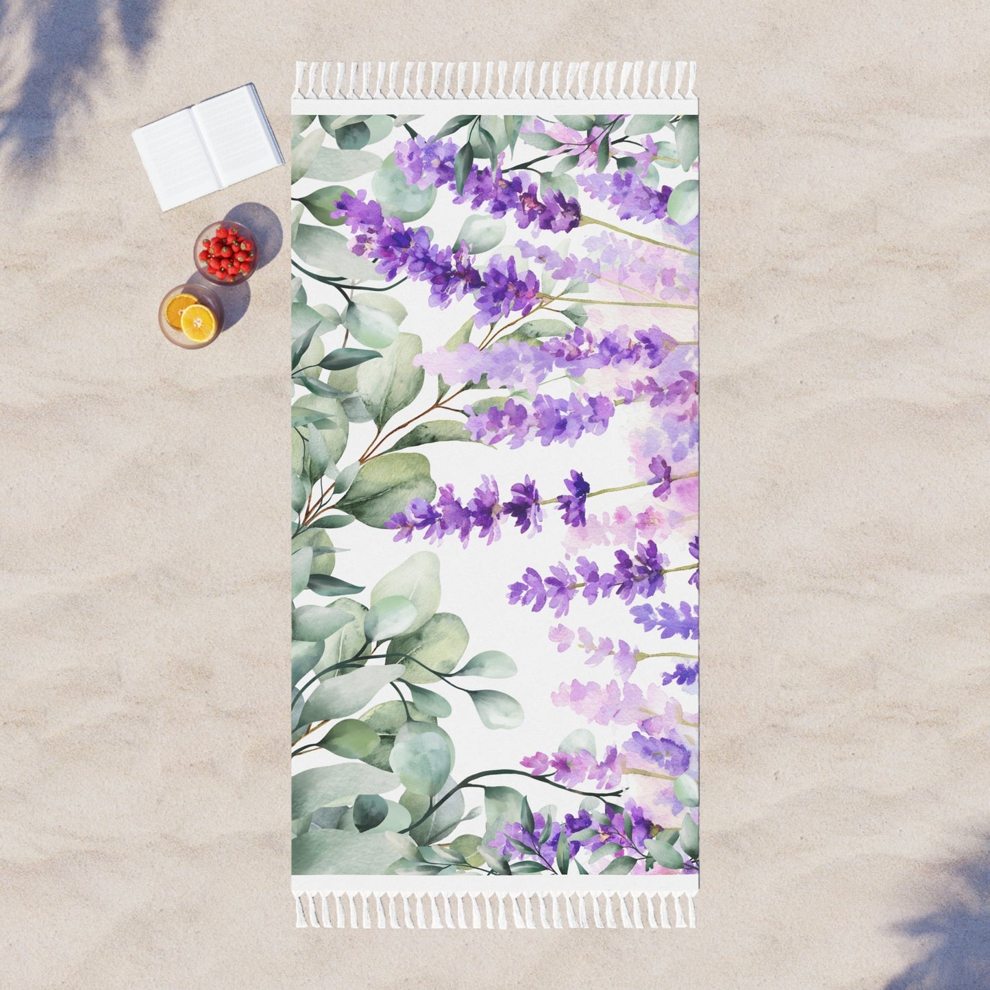 Eucalyptus Lavender Boho Beach Cloth - Scented Sanctuary - Tranquility - The Quiet Edit Studios