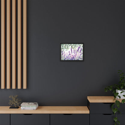 Eucalyptus Lavender Watercolor Framed Canvas - Scented Sanctuary - Tranquility - The Quiet Edit Studios