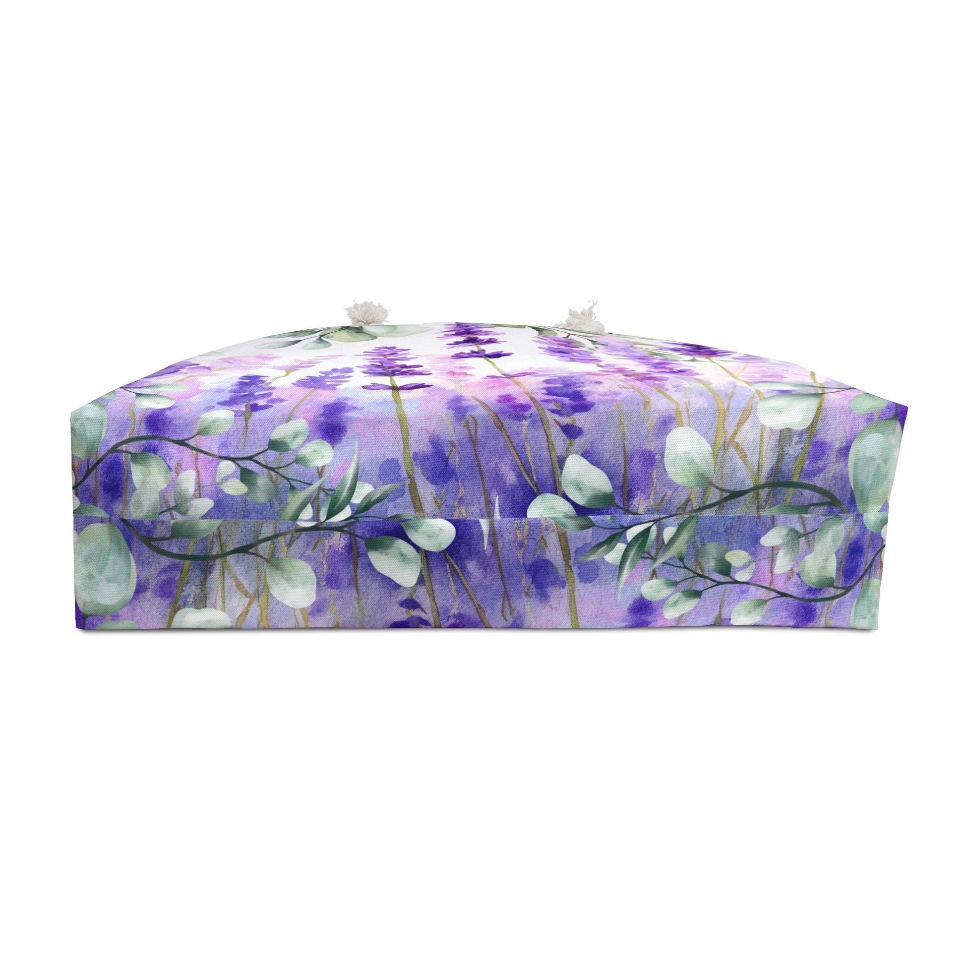 Eucalyptus Lavender Watercolor Weekender Beach Bag | Scented Sanctuary - Tranquility - The Quiet Edit Studios