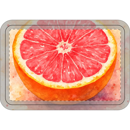 Grand Rising Pink Grapefruit Bathroom | Three - Piece Set | Watercolor Fruit Decor | Scented Sanctuary - The Quiet Edit Studios