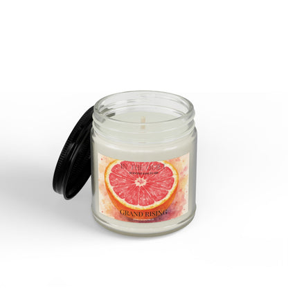 Grand Rising Pink Grapefruit Candle | Luxury Watercolor | Uplifting Scent | Scented Sanctuary - The Quiet Edit Studios