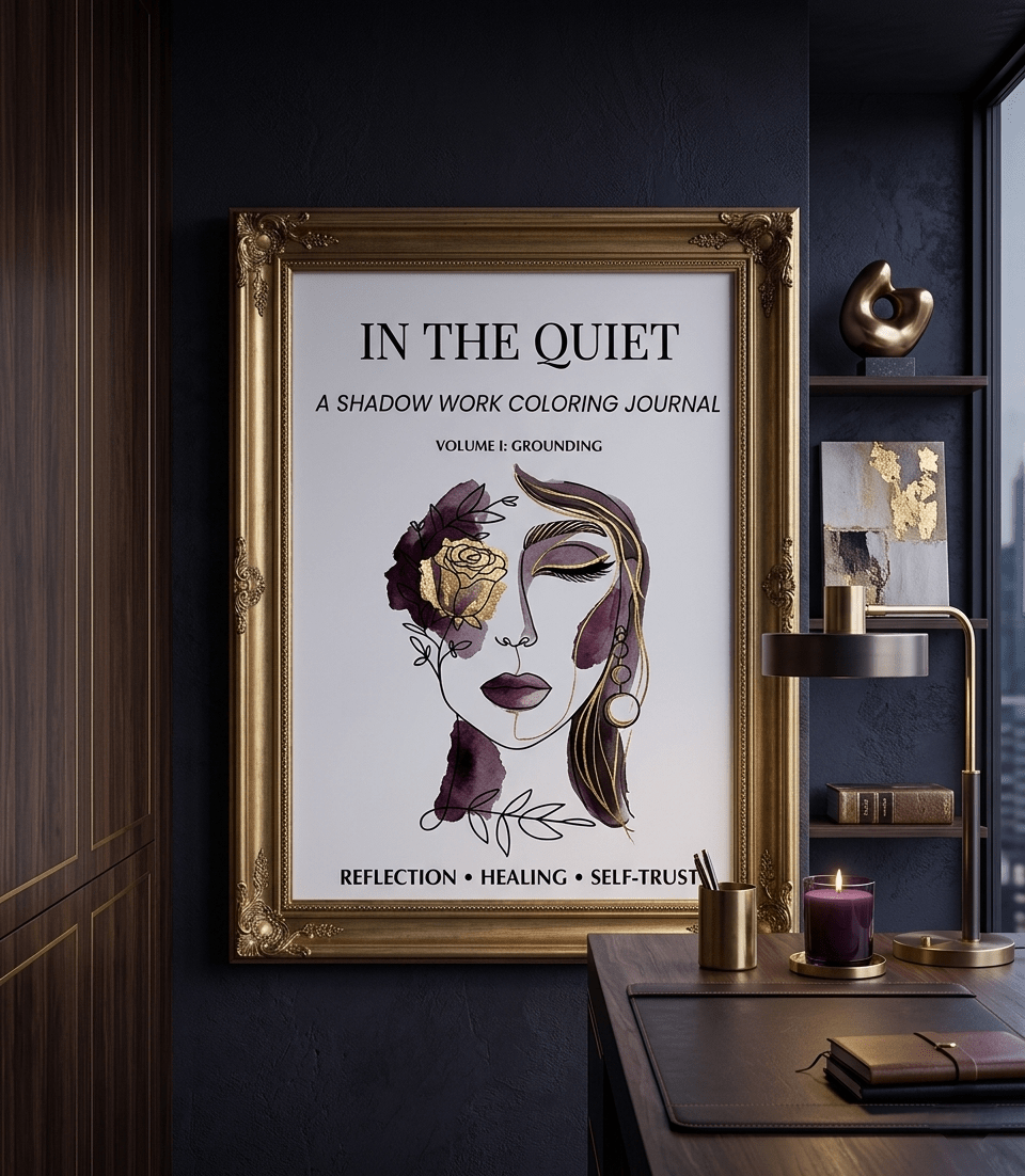 Grounding - Guided Shadow Work Journal for Self - Reflection | In the Quiet I - The Quiet Edit Studios