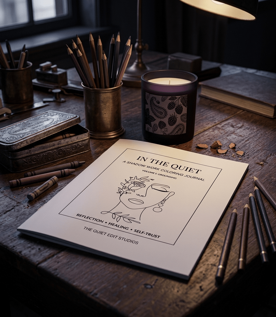 Grounding - Guided Shadow Work Journal for Self - Reflection | In the Quiet I - The Quiet Edit Studios