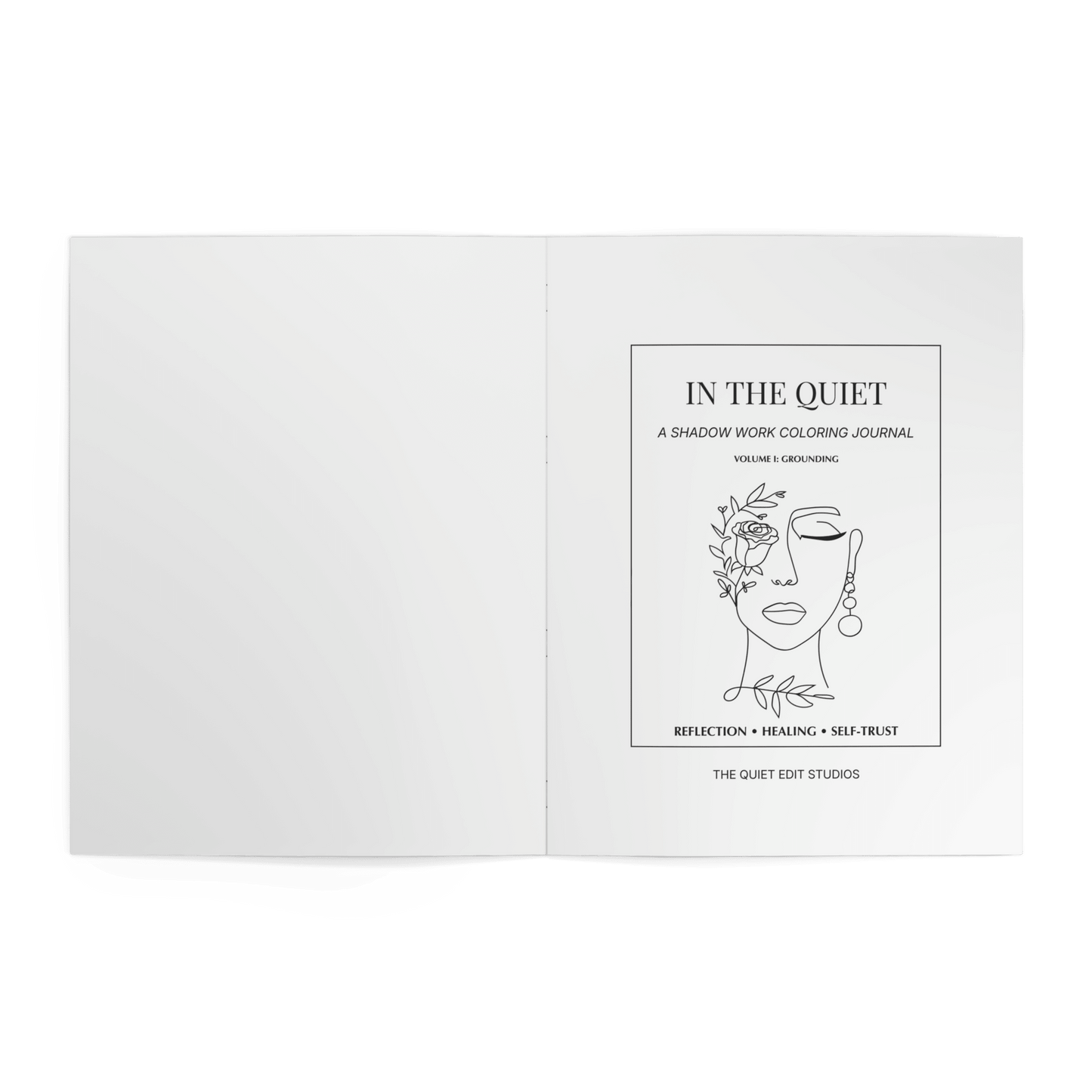 Grounding - Guided Shadow Work Journal for Self - Reflection | In the Quiet I - The Quiet Edit Studios