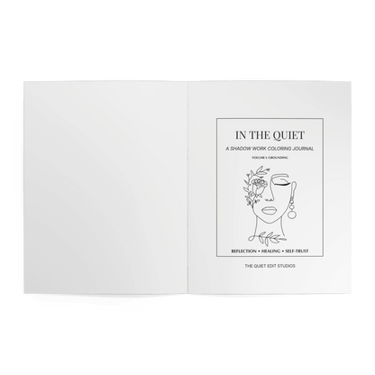 Grounding - Guided Shadow Work Journal for Self - Reflection | In the Quiet I - The Quiet Edit Studios