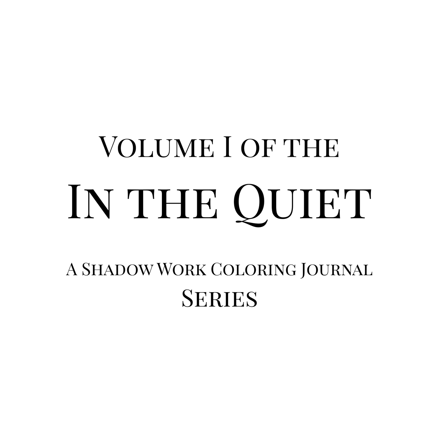 Grounding - Guided Shadow Work Journal for Self - Reflection | In the Quiet I - The Quiet Edit Studios