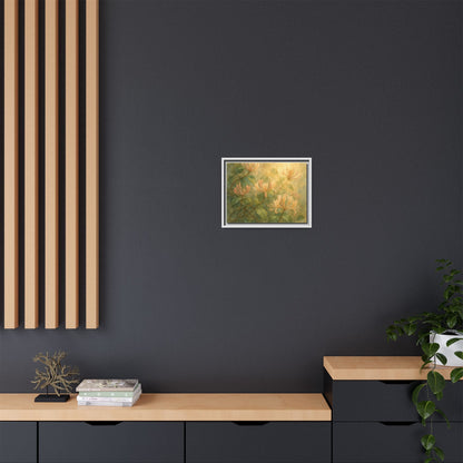 Honeysuckle Floral Wall Art Canvas Framed Scented Sanctuary - Soft Romance - The Quiet Edit Studios