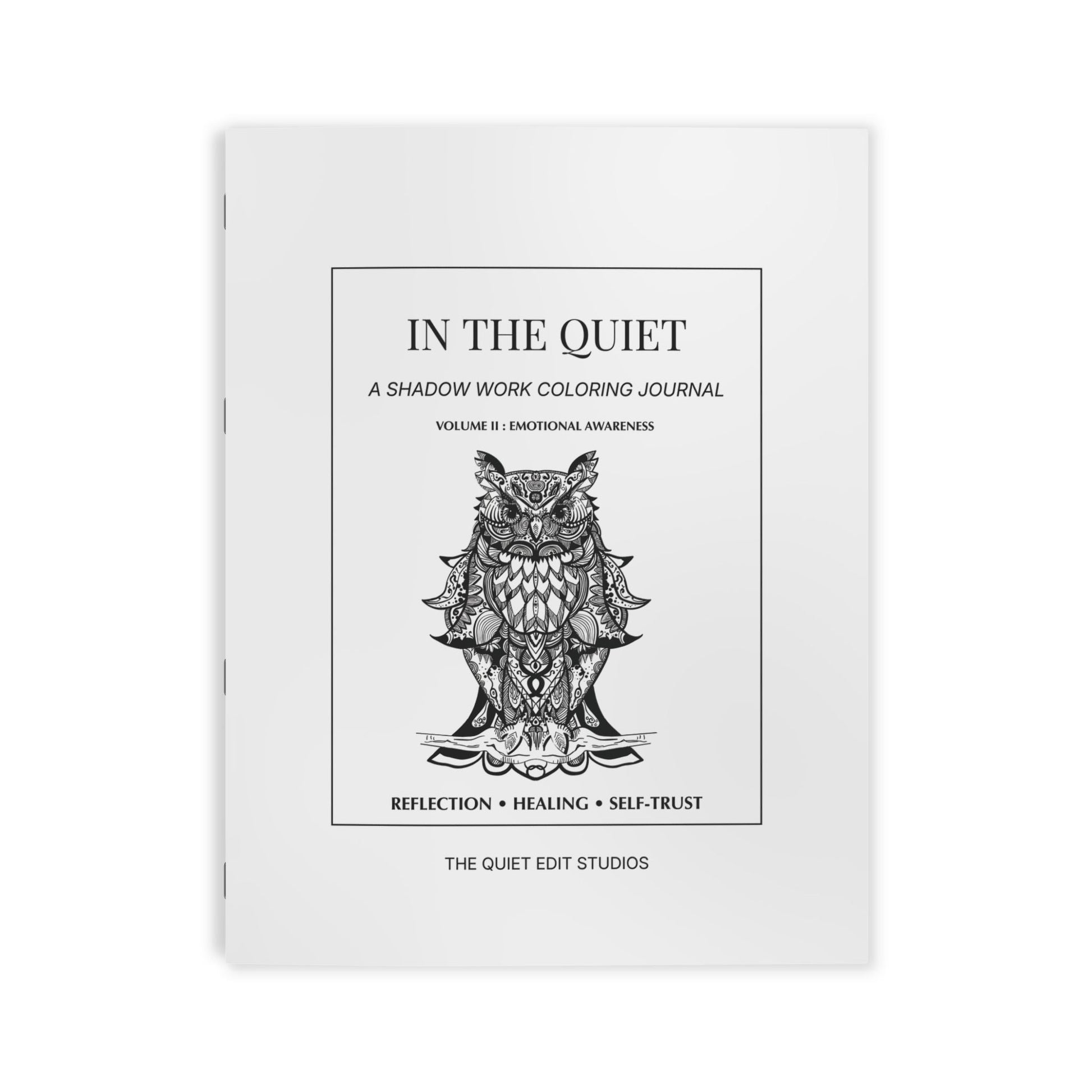 In The Quiet II: Emotional Awareness - A Shadow Work Coloring Journal | Minimalist Adult Coloring Book - The Quiet Edit Studios