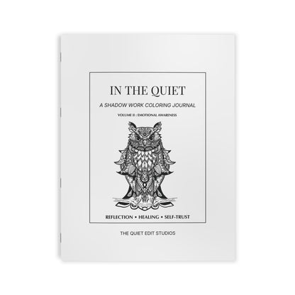 In The Quiet II: Emotional Awareness - A Shadow Work Coloring Journal | Minimalist Adult Coloring Book - The Quiet Edit Studios