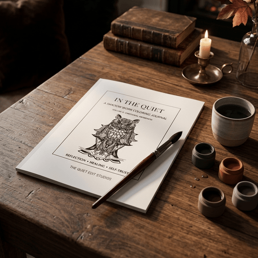 In The Quiet II: Emotional Awareness - A Shadow Work Coloring Journal | Minimalist Adult Coloring Book - The Quiet Edit Studios