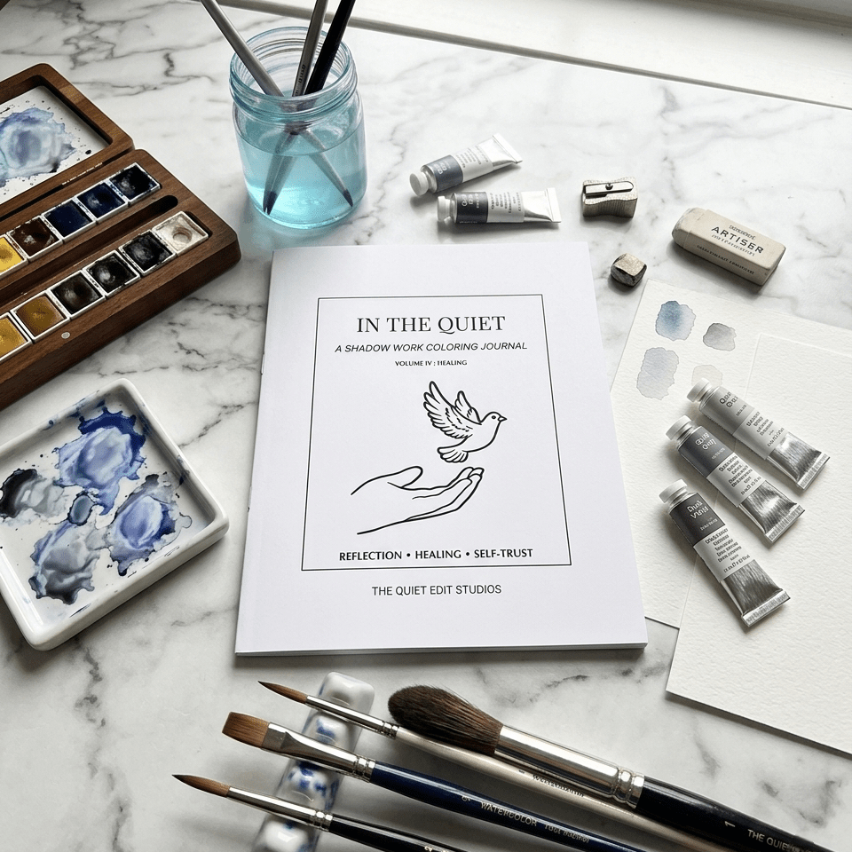In The Quiet IV: Healing - A Shadow Work Coloring Journal | Mindful Adult Coloring Book - The Quiet Edit Studios