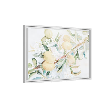 Lemon Awakening Canvas Framed Watercolor Art - Scented Sanctuary - The Quiet Edit Studios