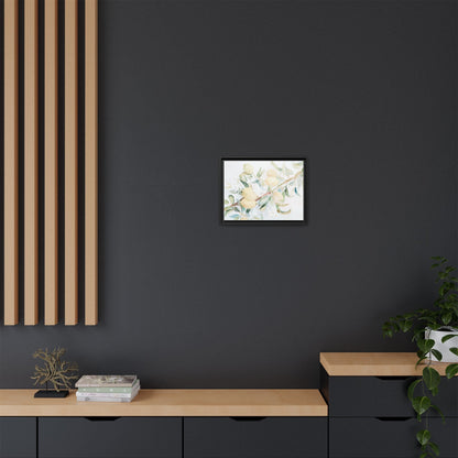 Lemon Awakening Canvas Framed Watercolor Art - Scented Sanctuary - The Quiet Edit Studios