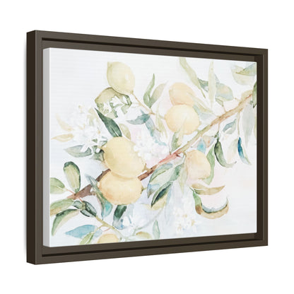 Lemon Awakening Canvas Framed Watercolor Art - Scented Sanctuary - The Quiet Edit Studios