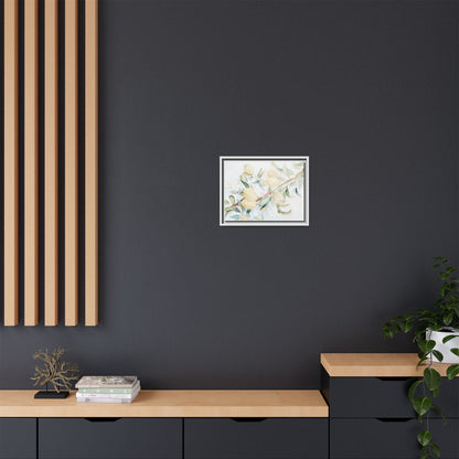 Lemon Awakening Canvas Framed Watercolor Art - Scented Sanctuary - The Quiet Edit Studios