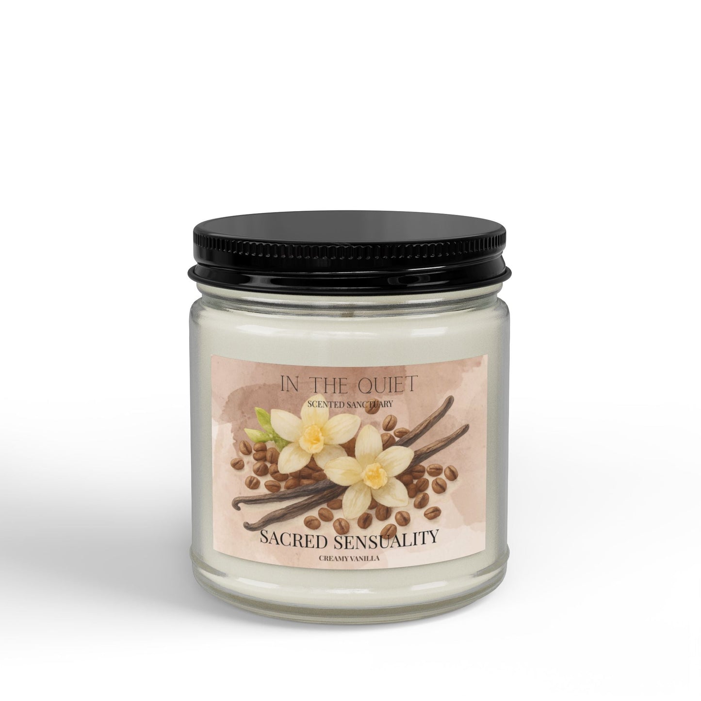 Sacred Sensuality Creamy Vanilla Candle | Warm Luxury Home Decor | Scented Sanctuary - The Quiet Edit Studios