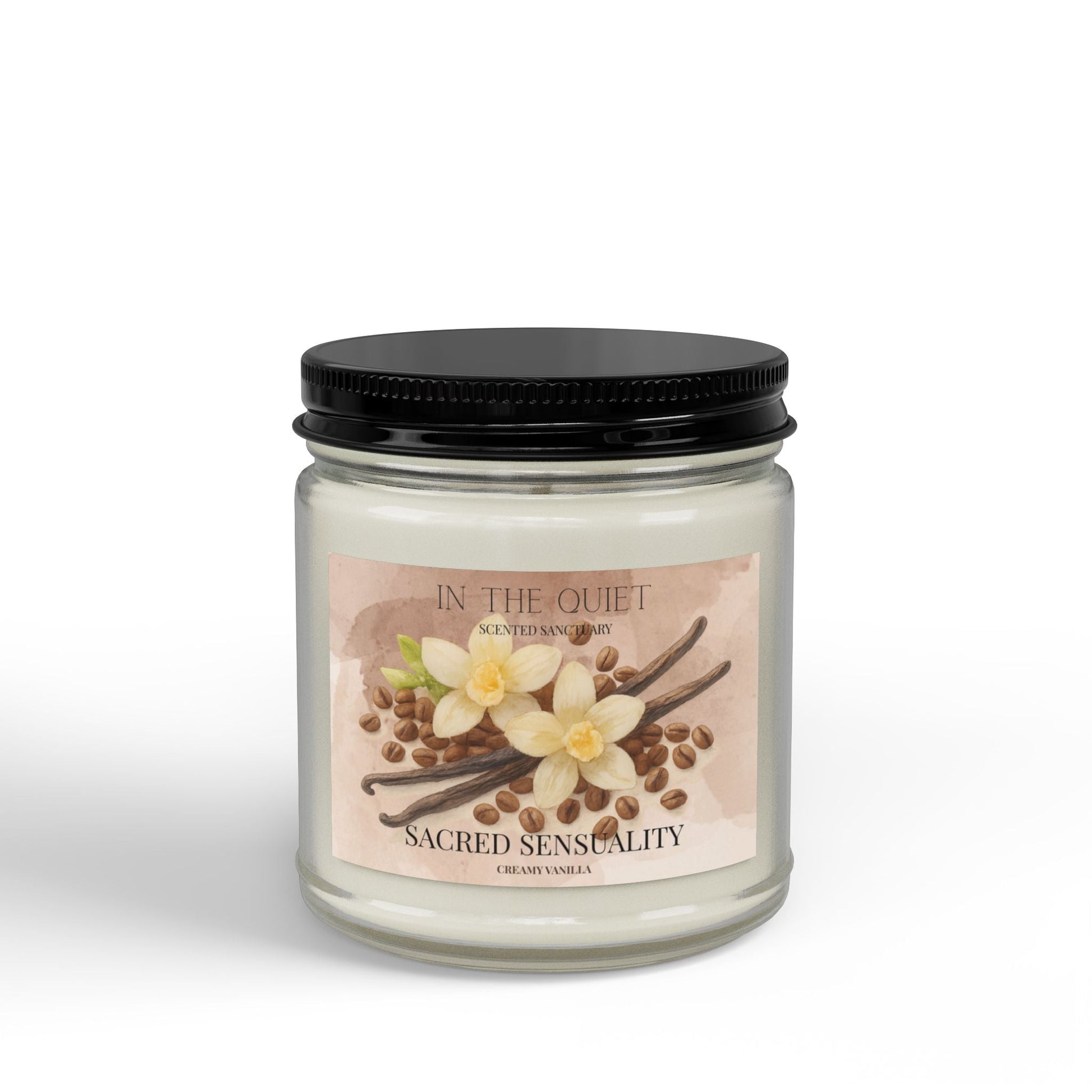 Sacred Sensuality Creamy Vanilla Candle | Warm Luxury Home Decor | Scented Sanctuary - The Quiet Edit Studios