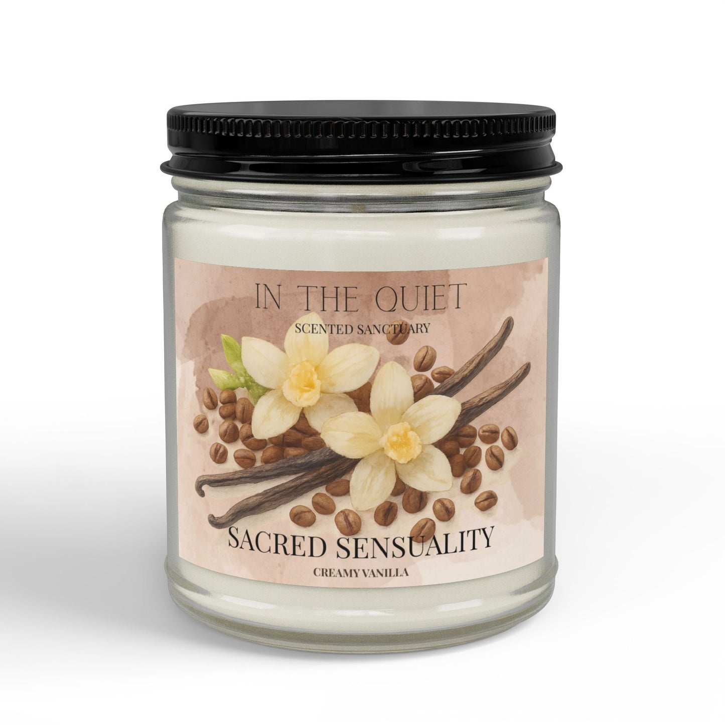 Sacred Sensuality Creamy Vanilla Candle | Warm Luxury Home Decor | Scented Sanctuary - The Quiet Edit Studios