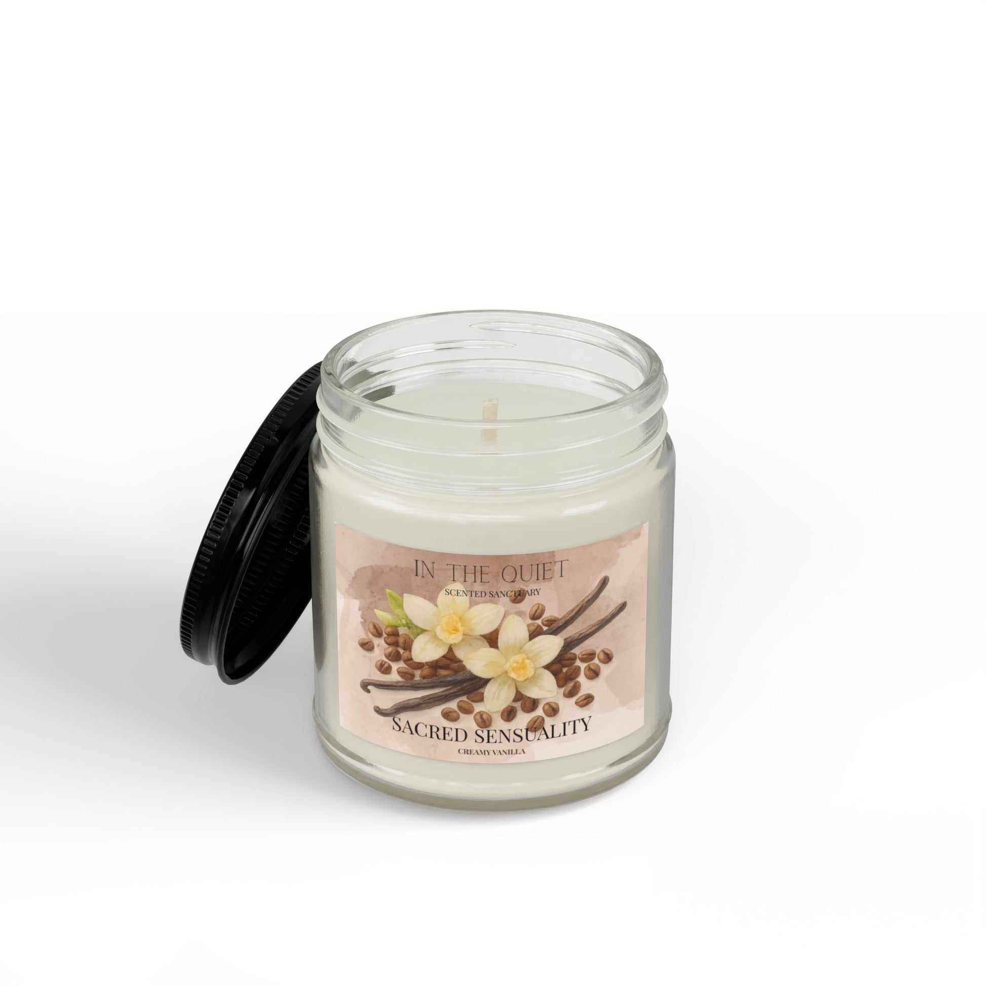 Sacred Sensuality Creamy Vanilla Candle | Warm Luxury Home Decor | Scented Sanctuary - The Quiet Edit Studios