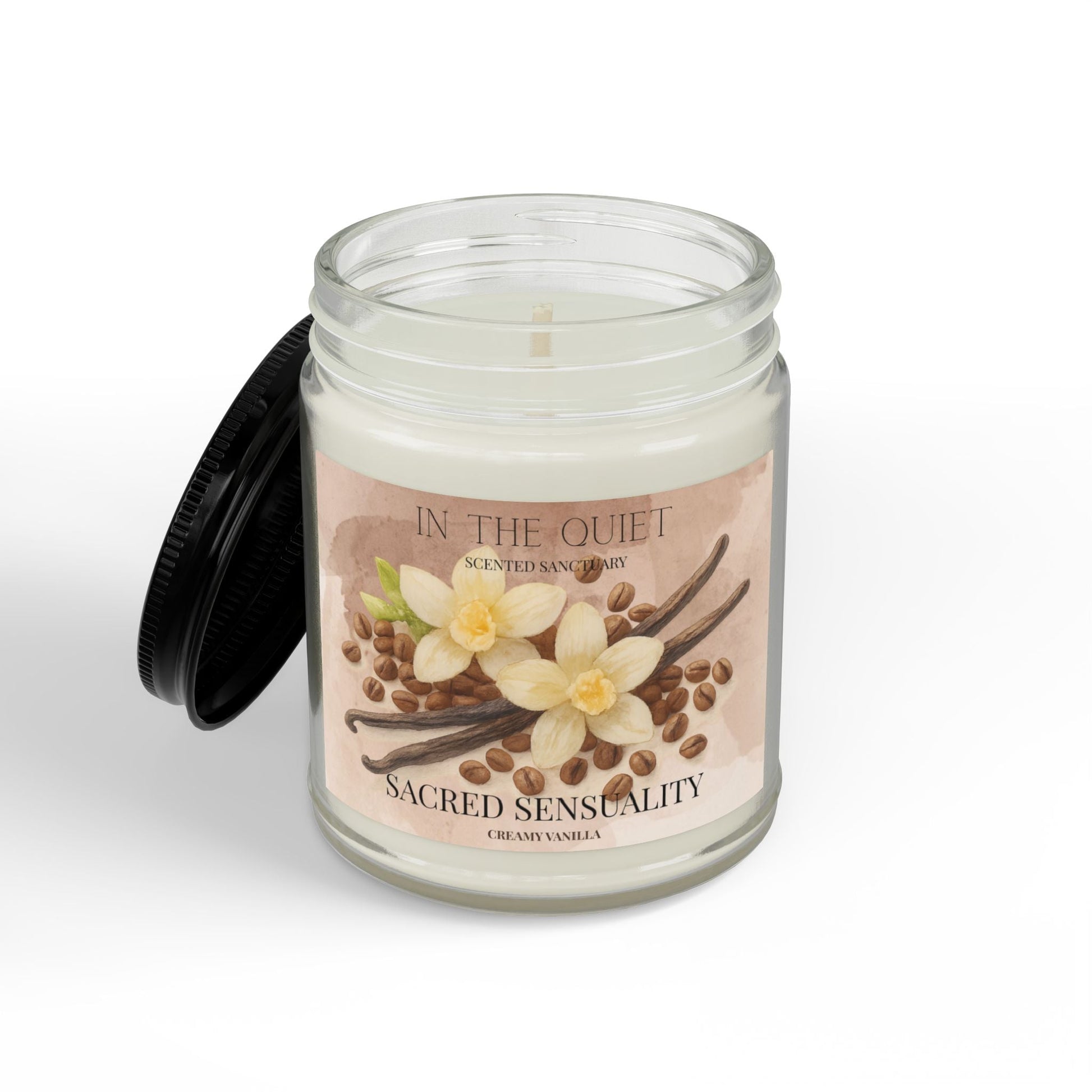 Sacred Sensuality Creamy Vanilla Candle | Warm Luxury Home Decor | Scented Sanctuary - The Quiet Edit Studios
