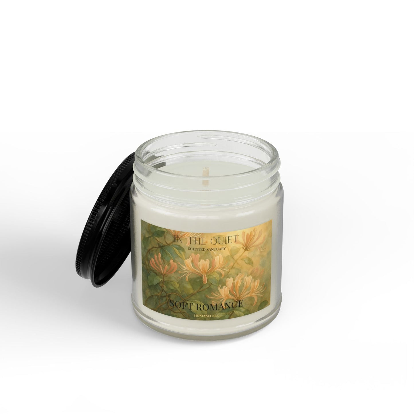 Soft Romance Honeysuckle Candle | Sensual Watercolor Luxury Home Decor | Scented Sanctuary - The Quiet Edit Studios
