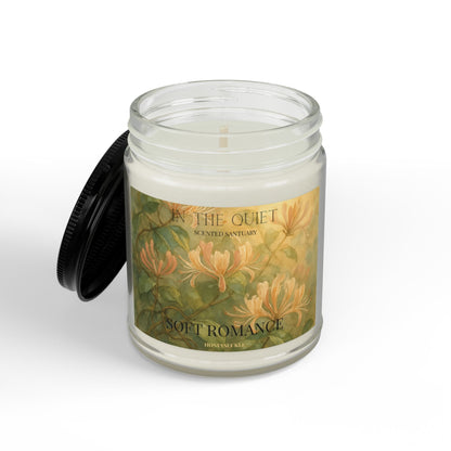 Soft Romance Honeysuckle Candle | Sensual Watercolor Luxury Home Decor | Scented Sanctuary - The Quiet Edit Studios