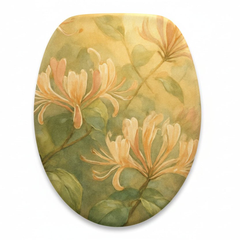 Soft Romance Honeysuckle | Floral Watercolor Bathroom Three - Piece Set | Scented Sanctuary - The Quiet Edit Studios