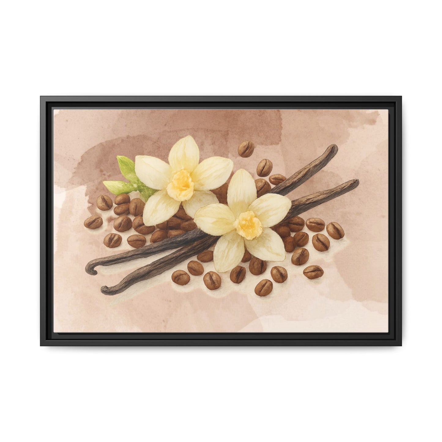 Vanilla Bean Canvas Framed | Luxury Wall Art | Scented Sanctuary - Sacred Sensuality - The Quiet Edit Studios