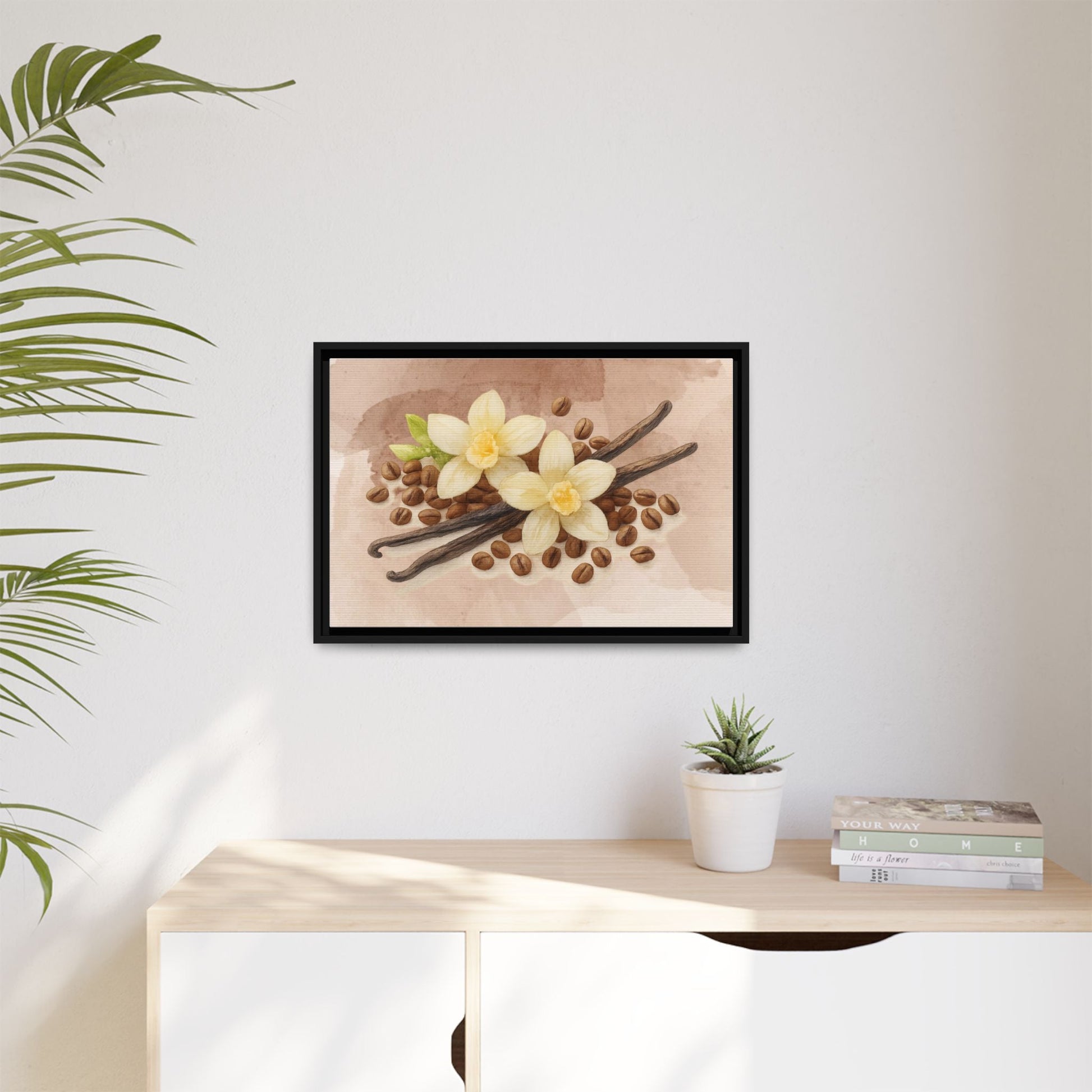 Vanilla Bean Canvas Framed | Luxury Wall Art | Scented Sanctuary - Sacred Sensuality - The Quiet Edit Studios
