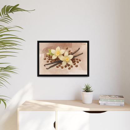 Vanilla Bean Canvas Framed | Luxury Wall Art | Scented Sanctuary - Sacred Sensuality - The Quiet Edit Studios