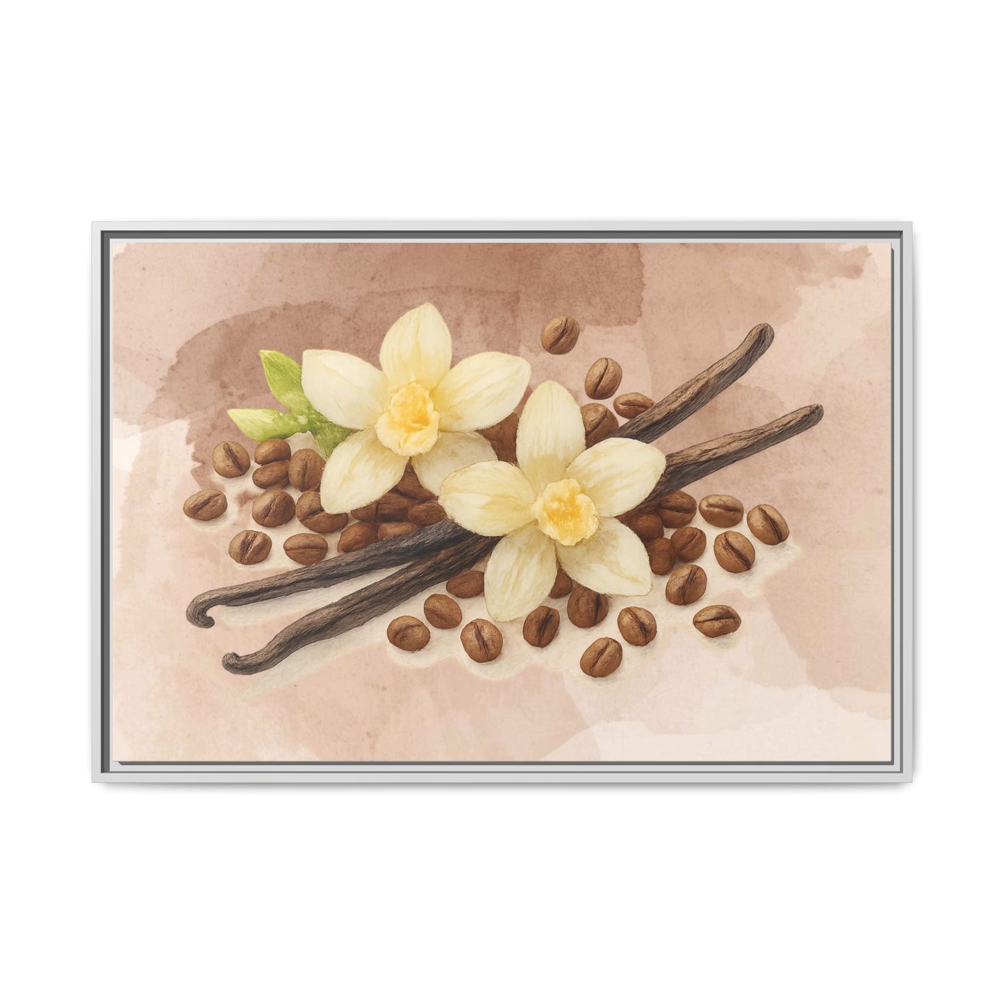 Vanilla Bean Canvas Framed | Luxury Wall Art | Scented Sanctuary - Sacred Sensuality - The Quiet Edit Studios