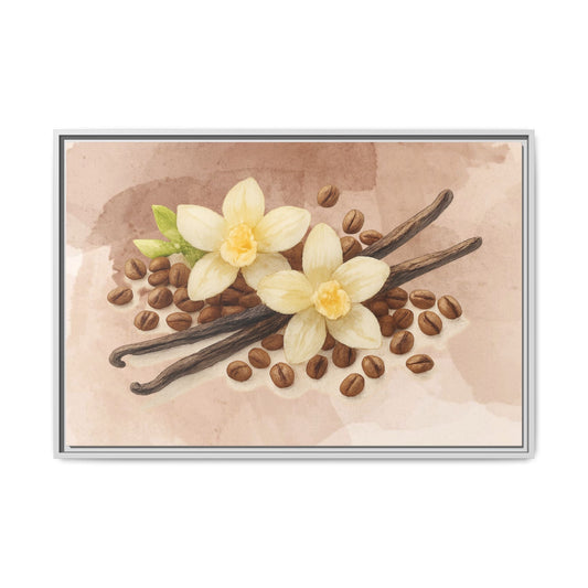 Vanilla Bean Canvas Framed | Luxury Wall Art | Scented Sanctuary - Sacred Sensuality - The Quiet Edit Studios