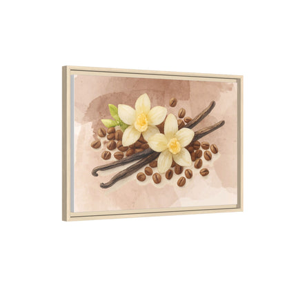 Vanilla Bean Canvas Framed | Luxury Wall Art | Scented Sanctuary - Sacred Sensuality - The Quiet Edit Studios