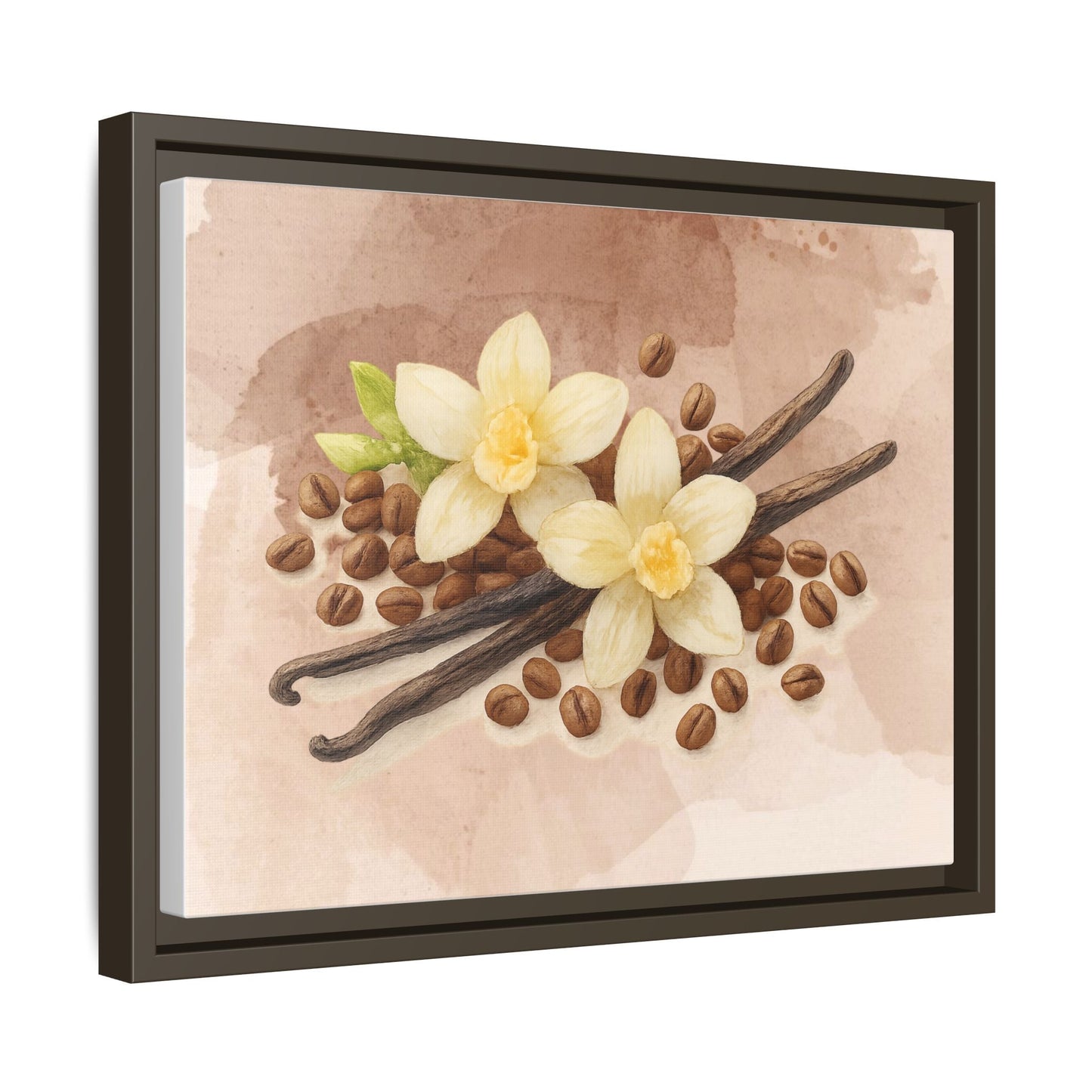 Vanilla Bean Canvas Framed | Luxury Wall Art | Scented Sanctuary - Sacred Sensuality - The Quiet Edit Studios