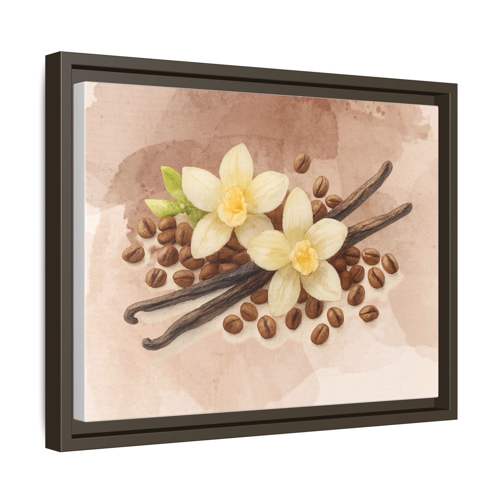 Vanilla Bean Canvas Framed | Luxury Wall Art | Scented Sanctuary - Sacred Sensuality - The Quiet Edit Studios