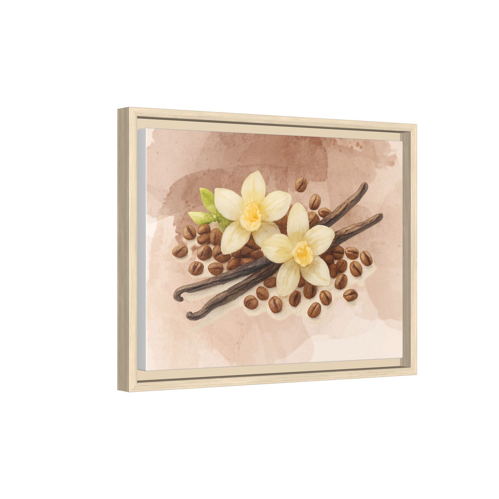 Vanilla Bean Canvas Framed | Luxury Wall Art | Scented Sanctuary - Sacred Sensuality - The Quiet Edit Studios