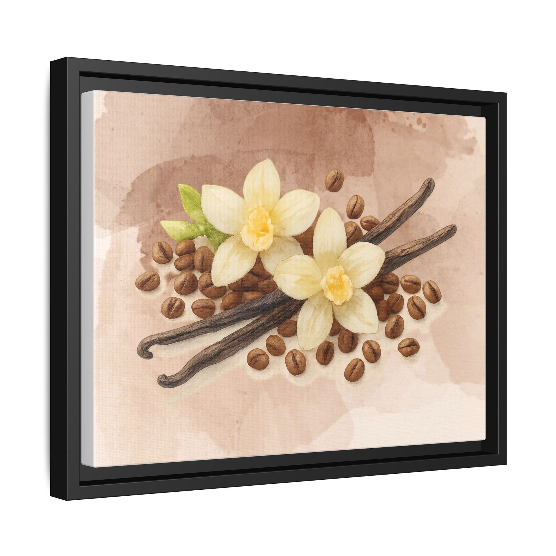 Vanilla Bean Canvas Framed | Luxury Wall Art | Scented Sanctuary - Sacred Sensuality - The Quiet Edit Studios