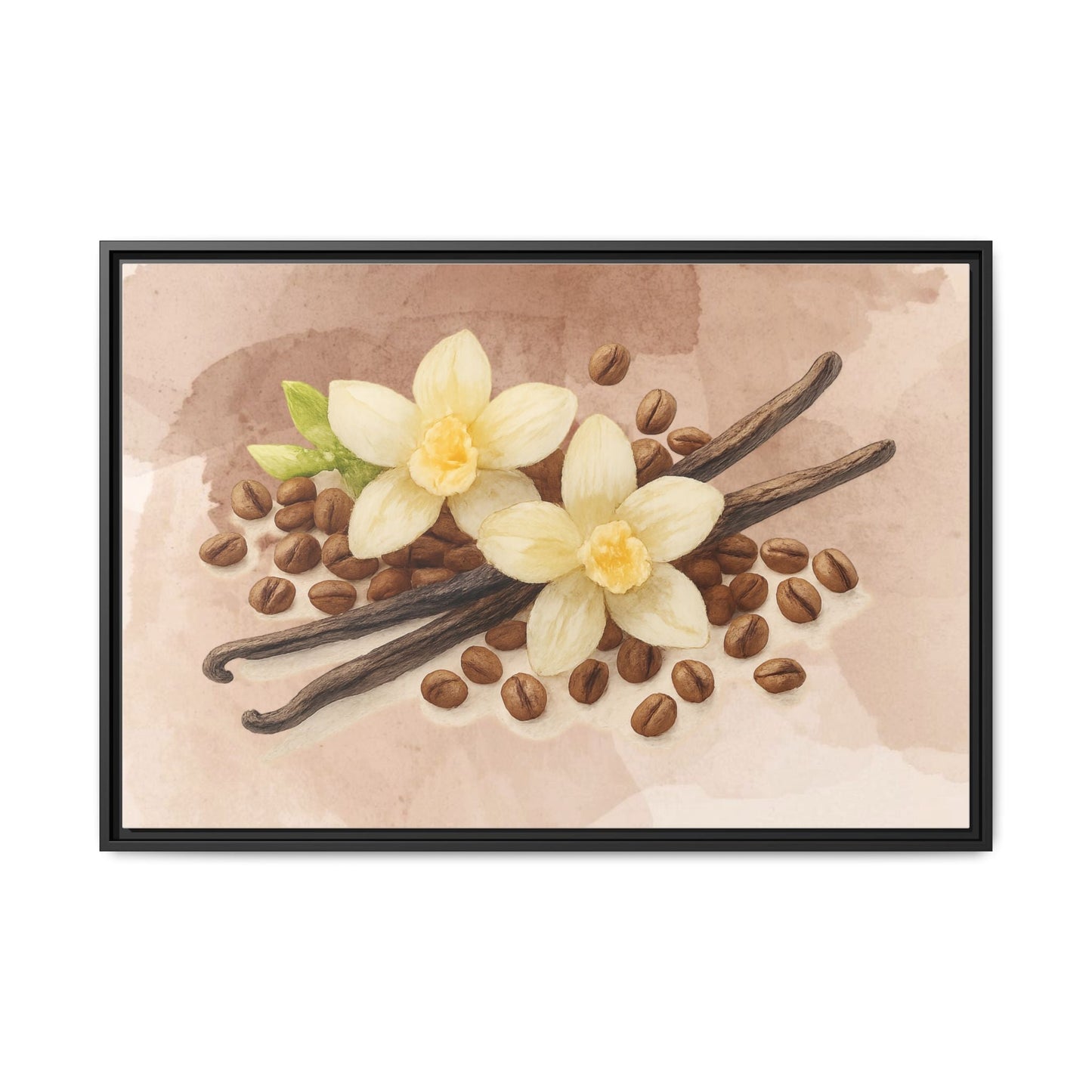 Vanilla Bean Canvas Framed | Luxury Wall Art | Scented Sanctuary - Sacred Sensuality - The Quiet Edit Studios
