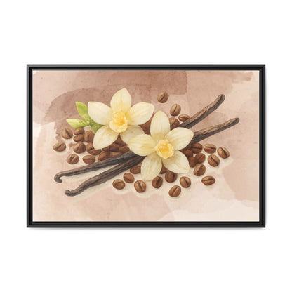 Vanilla Bean Canvas Framed | Luxury Wall Art | Scented Sanctuary - Sacred Sensuality - The Quiet Edit Studios