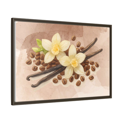 Vanilla Bean Canvas Framed | Luxury Wall Art | Scented Sanctuary - Sacred Sensuality - The Quiet Edit Studios