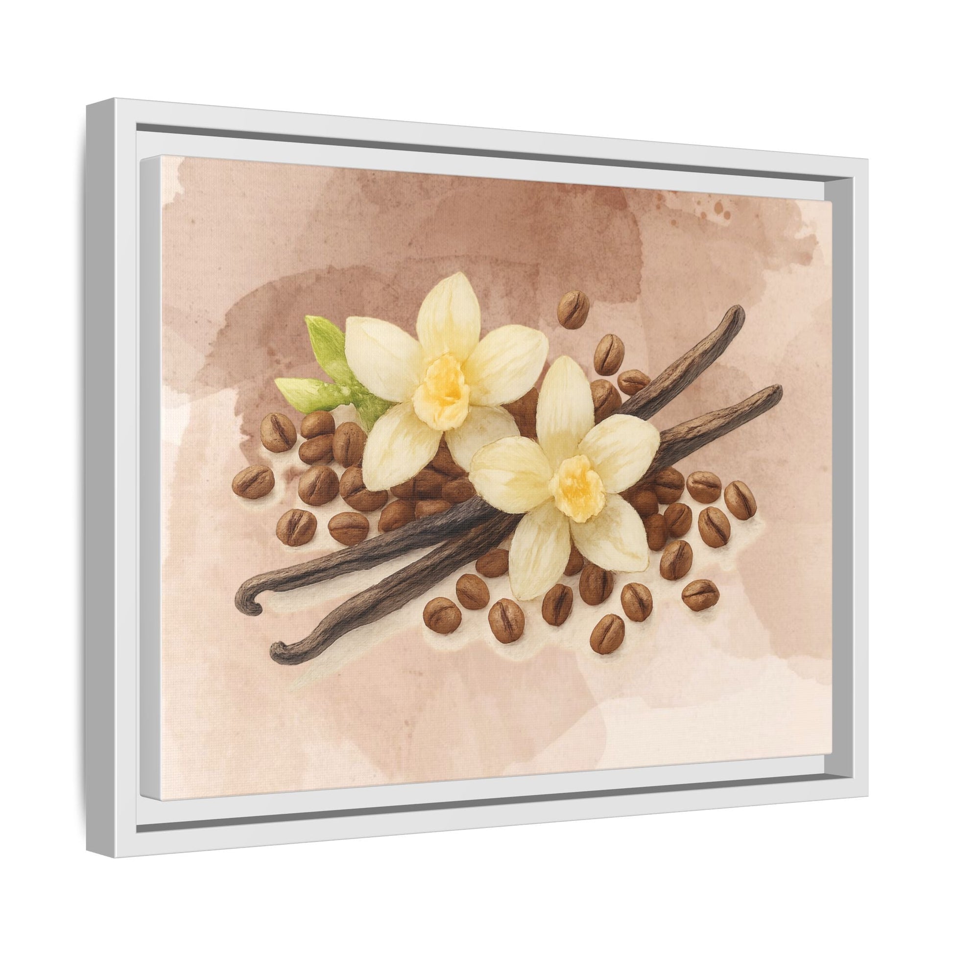 Vanilla Bean Canvas Framed | Luxury Wall Art | Scented Sanctuary - Sacred Sensuality - The Quiet Edit Studios