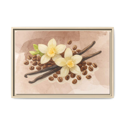 Vanilla Bean Canvas Framed | Luxury Wall Art | Scented Sanctuary - Sacred Sensuality - The Quiet Edit Studios