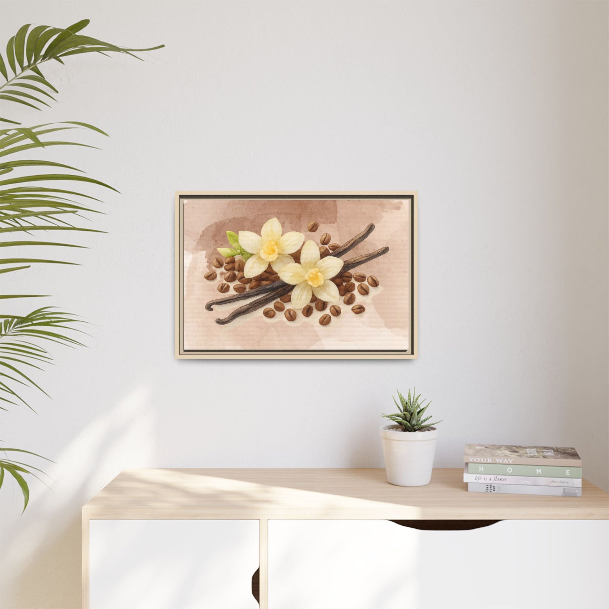 Vanilla Bean Canvas Framed | Luxury Wall Art | Scented Sanctuary - Sacred Sensuality - The Quiet Edit Studios