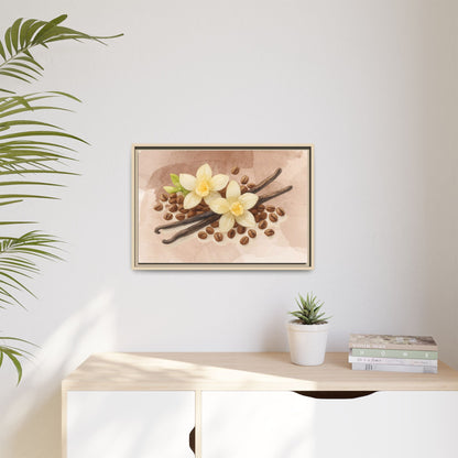 Vanilla Bean Canvas Framed | Luxury Wall Art | Scented Sanctuary - Sacred Sensuality - The Quiet Edit Studios