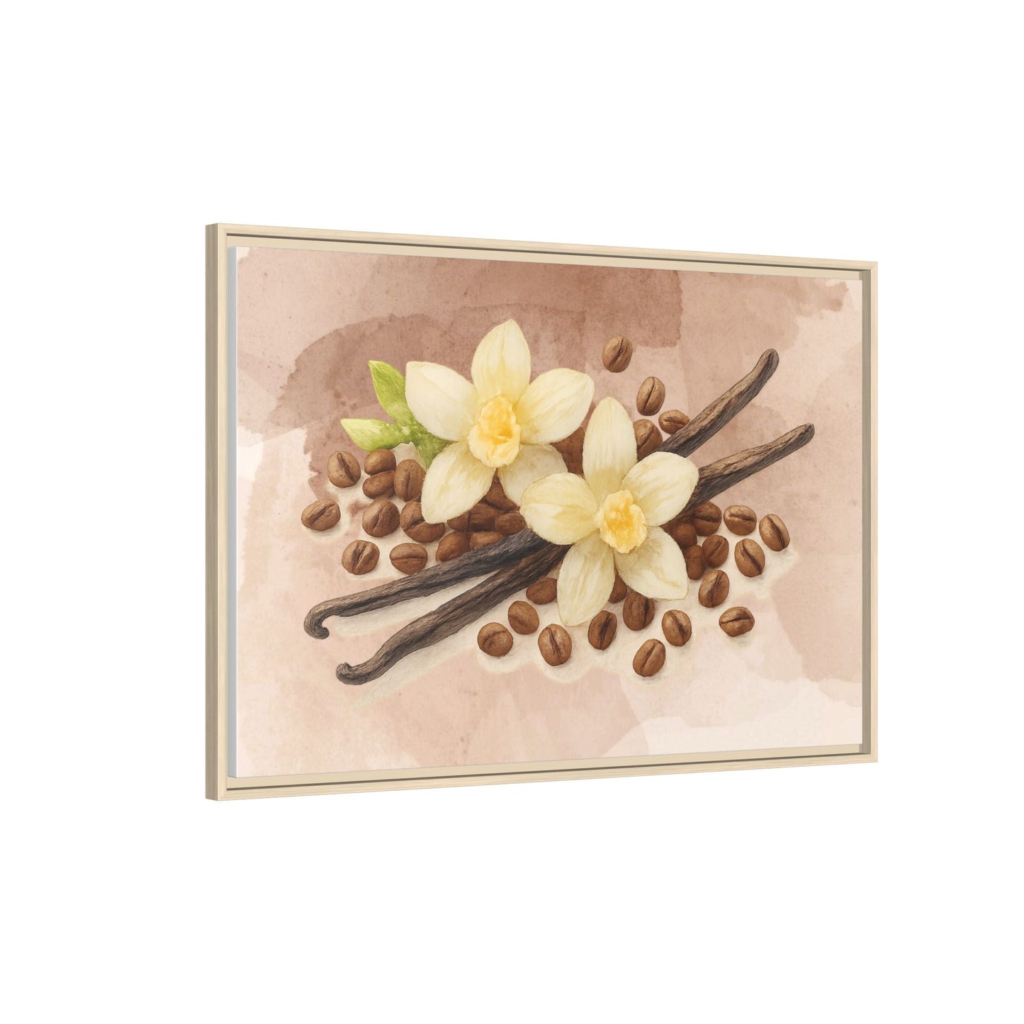 Vanilla Bean Canvas Framed | Luxury Wall Art | Scented Sanctuary - Sacred Sensuality - The Quiet Edit Studios