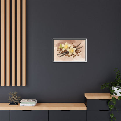 Vanilla Bean Canvas Framed | Luxury Wall Art | Scented Sanctuary - Sacred Sensuality - The Quiet Edit Studios