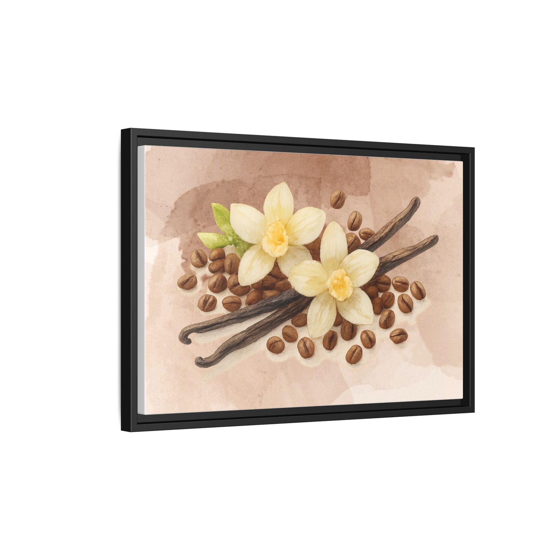 Vanilla Bean Canvas Framed | Luxury Wall Art | Scented Sanctuary - Sacred Sensuality - The Quiet Edit Studios
